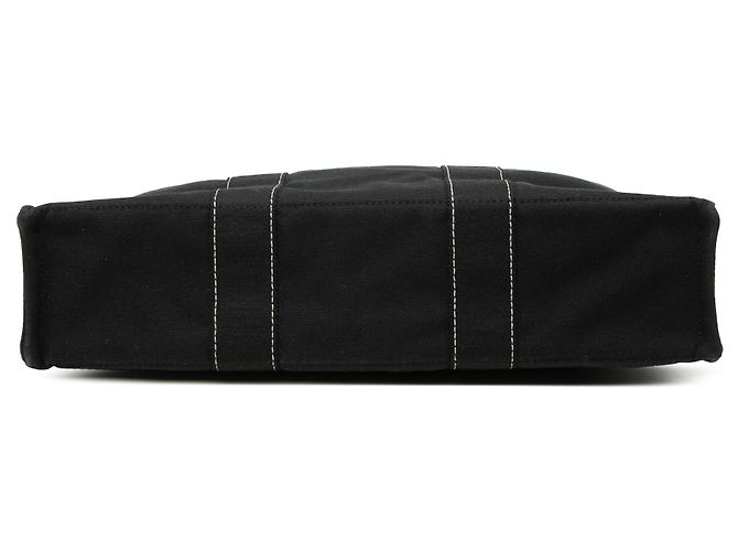 Borsa Tote Hermès Fourre Tout MM in tela nera Nero - vista 3