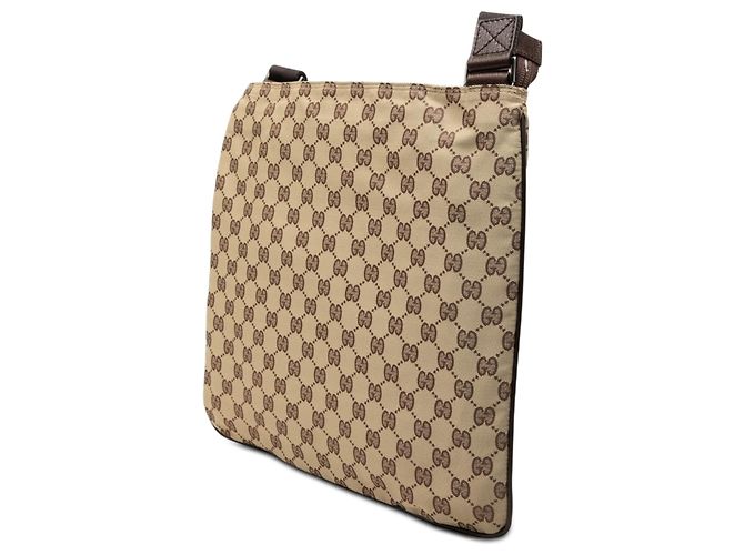 Borsa a Tracolla Gucci GG Canvas Beige - vista 2