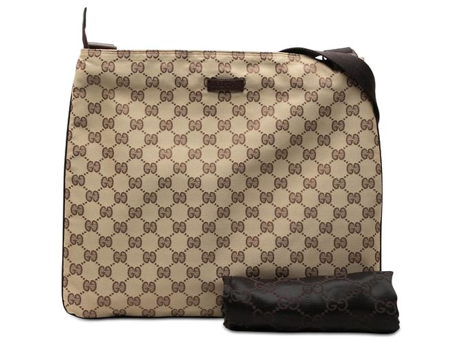 Borsa a Tracolla Gucci GG Canvas Beige - vista 9