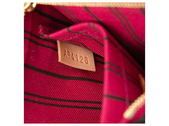 Pouch Louis Vuitton Monogram Neverfull PM Marrone - vista 6