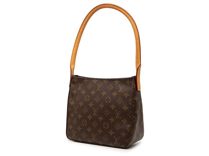 Borsa a tracolla Louis Vuitton Monogram Looping MM Marrone - vista 2