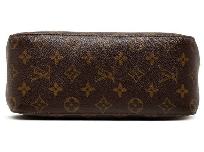 Borsa a tracolla Louis Vuitton Monogram Looping MM Marrone - vista 3