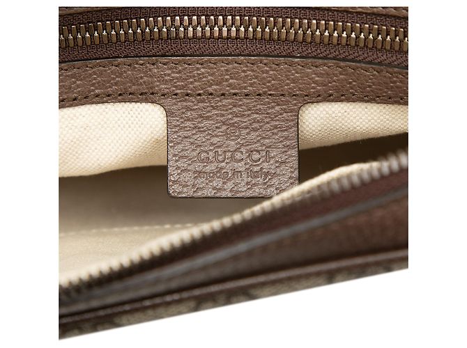 Borsa a tracolla Gucci Small GG Supreme Web Ophidia Beige - vista 5