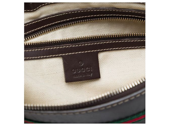 Borsa a tracolla Gucci GG Canvas Web Mayfair Beige - vista 5