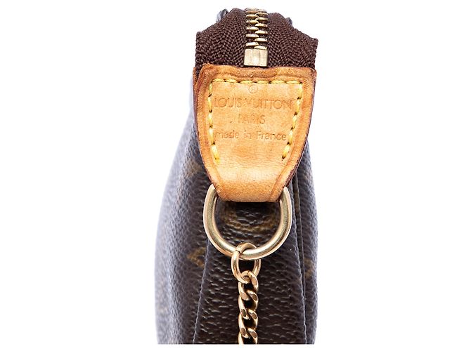 Borsa a mano Louis Vuitton Monogram Mini Pochette Accessoires Marrone - vista 5