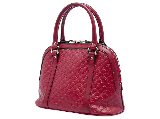Borsa Dome Mini Microguccissima Gucci rossa Rosso - vista 2