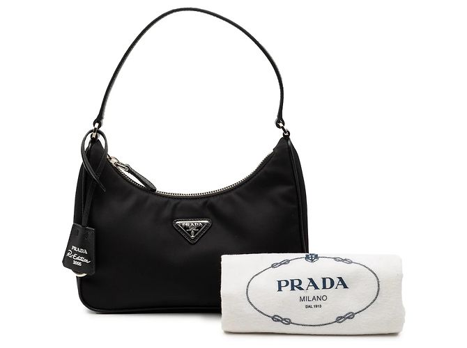 Bolso de hombro Prada Re Nylon Re Edition 2005 Negro - vista 10