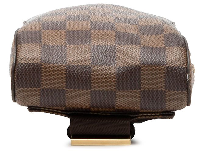 Borsa a tracolla Louis Vuitton Damier Ebene Geronimos Marrone - vista 3