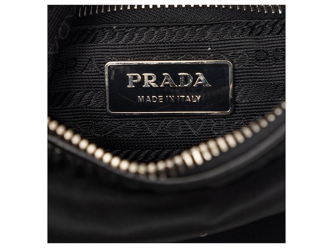 Prada Tessuto geflochtene Handtasche Schwarz - Ansicht 5