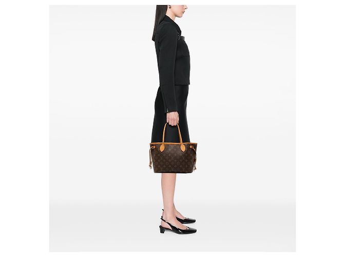 Bolso Tote Louis Vuitton Monogram Neverfull PM Marrón Castaño - vista 9