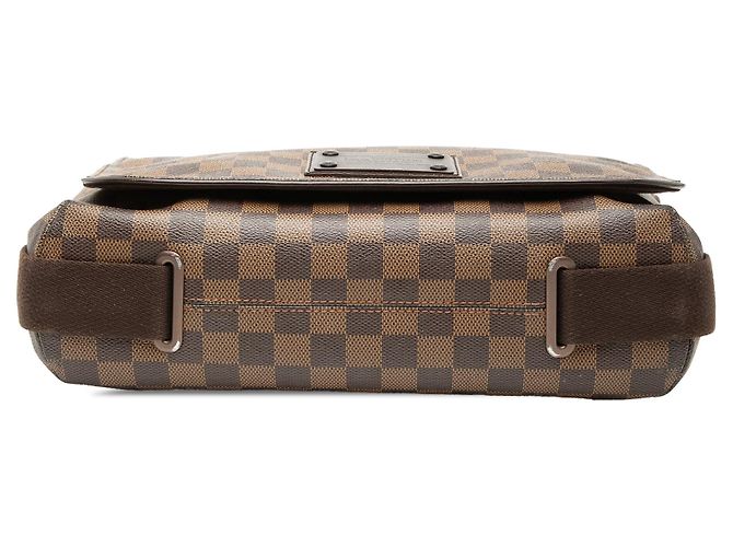 Borsa a tracolla Louis Vuitton Damier Ebene Brooklyn MM Marrone - vista 3