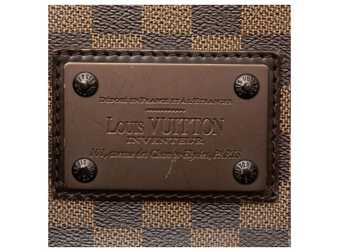 Borsa a tracolla Louis Vuitton Damier Ebene Brooklyn MM Marrone - vista 5