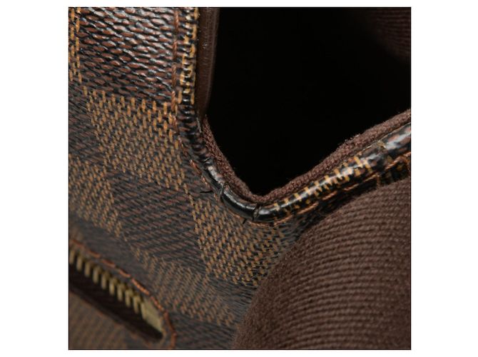 Borsa a tracolla Louis Vuitton Damier Ebene Brooklyn MM Marrone - vista 7