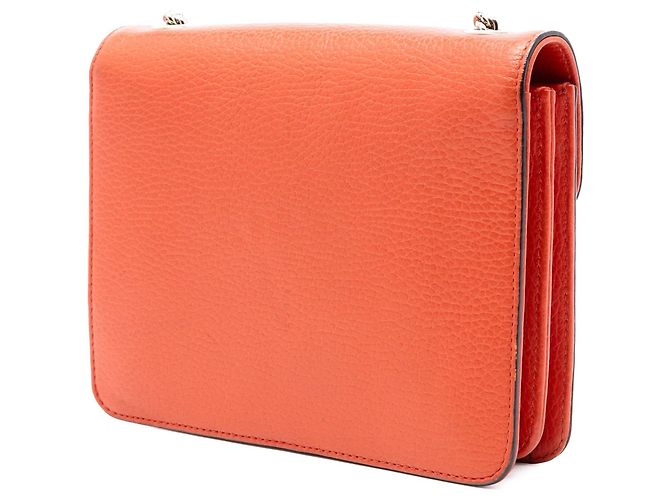 Borsa a tracolla Gucci Small Dollar Calfskin Interlocking G Arancione - vista 2