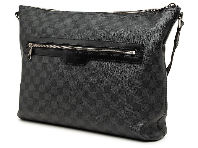 Borsa a tracolla Louis Vuitton Damier Graphite Mick MM Nera Nero - vista 2
