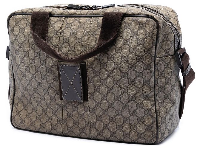 Borsetta Gucci GG Supreme Interlocking G Beige - vista 2