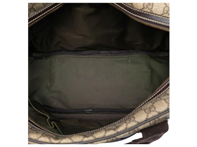 Borsetta Gucci GG Supreme Interlocking G Beige - vista 4