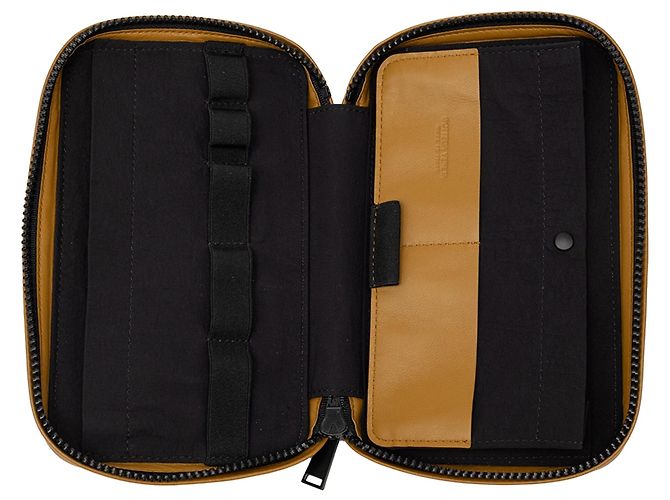 Pouch con zip Bottega Veneta Maxi Intrecciato in Nappa marrone - vista 4