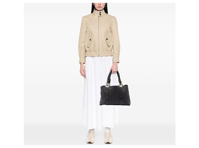 Brown Gucci Calfskin Bamboo Libeccio Tote - view 7