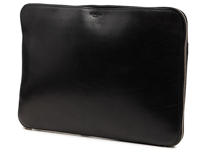 Clutch in pelle Saint Laurent nera Nero - vista 2