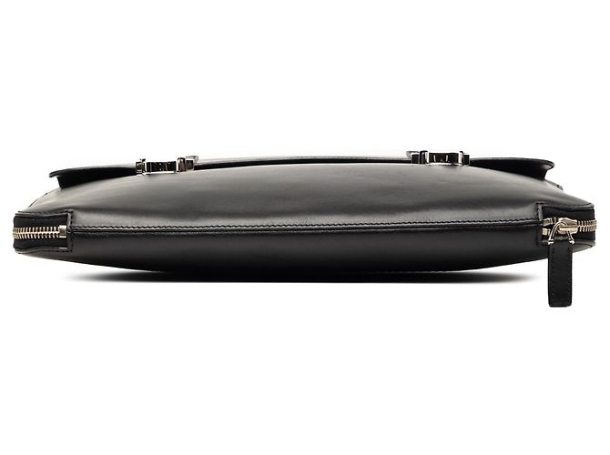 Clutch in pelle Saint Laurent nera Nero - vista 3