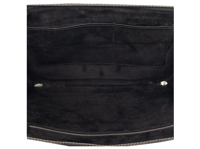 Clutch in pelle Saint Laurent nera Nero - vista 4