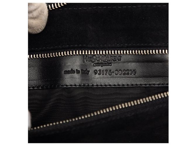 Clutch in pelle Saint Laurent nera Nero - vista 5