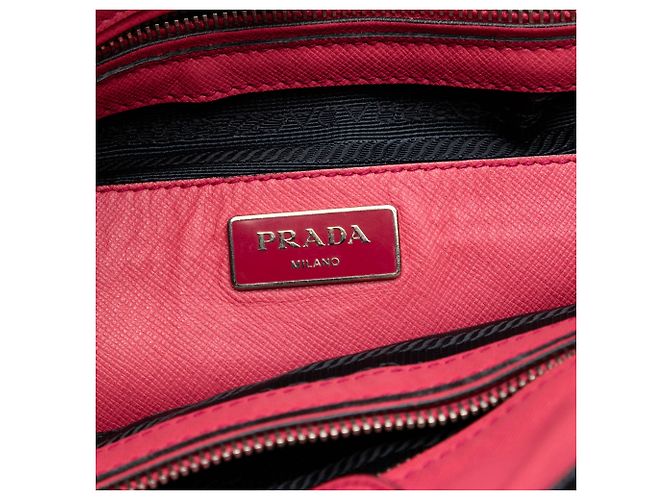 Borsa Shopping Tote Prada Saffiano Soft Rosa - vista 5