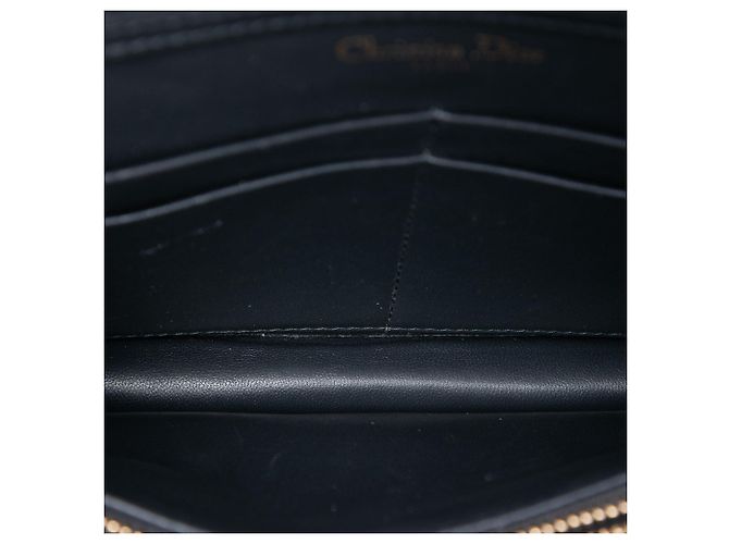 Borsa a tracolla Diorama con catena in vitello metallizzato oro Dior D'oro - vista 4