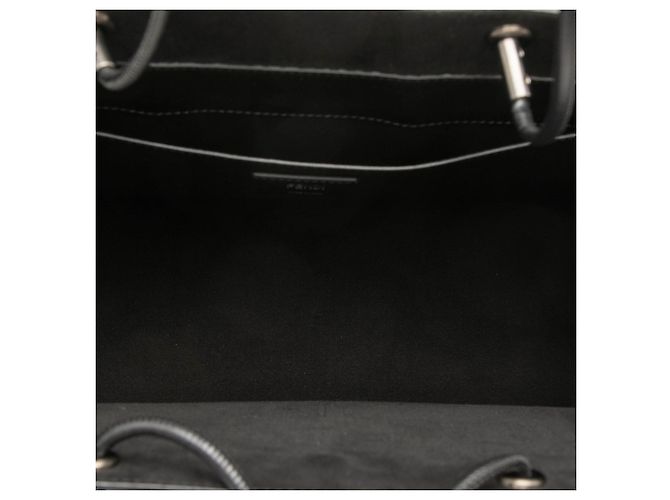 Fendi Medium Leather Pack Shopping Satchel in Schwarz - Ansicht 4