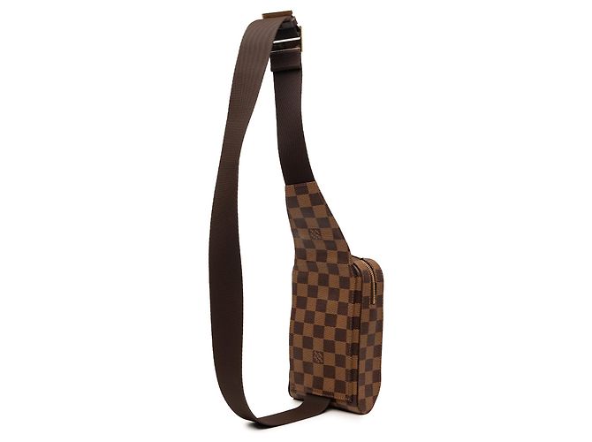 Borsa a tracolla Louis Vuitton Damier Ebene Geronimos Marrone - vista 2