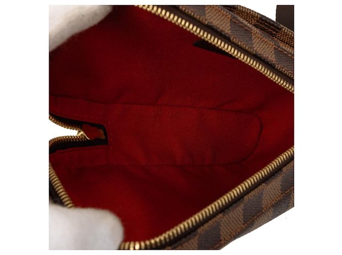 Borsa a tracolla Louis Vuitton Damier Ebene Geronimos Marrone - vista 4