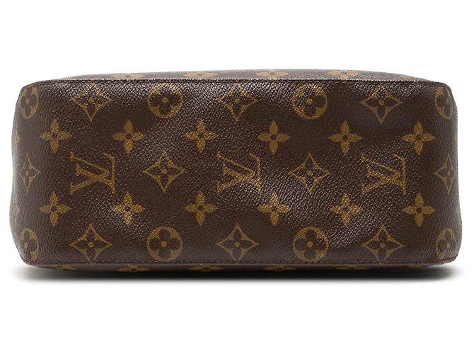 Borsa a tracolla Louis Vuitton Monogram Looping MM Marrone - vista 3