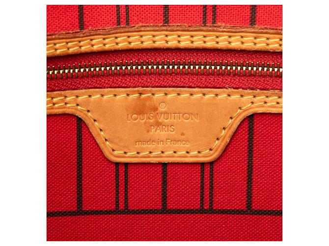 Borsa Tote Louis Vuitton Monogram Neverfull MM Marrone - vista 5