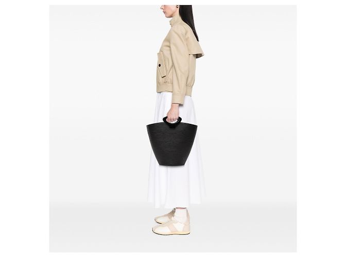 Borsa Tote Louis Vuitton Epi Noctambule Nera Nero - vista 7