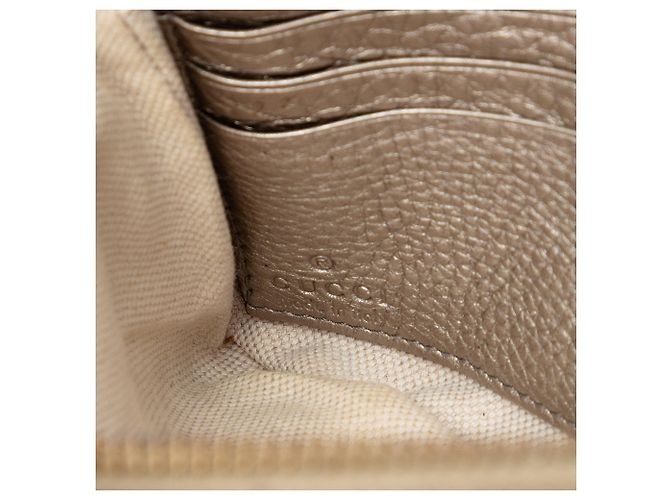 Pochette da polso Soho Gucci in vitello metallizzato marrone - vista 5