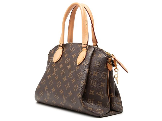 Borsa Satchel Louis Vuitton Monogram Rivoli PM Marrone - vista 2
