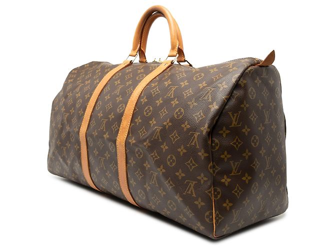 Borsa da viaggio Louis Vuitton Monogram Keepall 55 marrone - vista 2