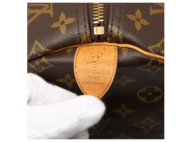 Borsa da viaggio Louis Vuitton Monogram Keepall 55 marrone - vista 5