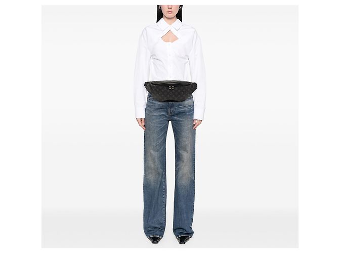Bumbag Borsello da vita Louis Vuitton Monogram Eclipse Discovery PM Nero - vista 7