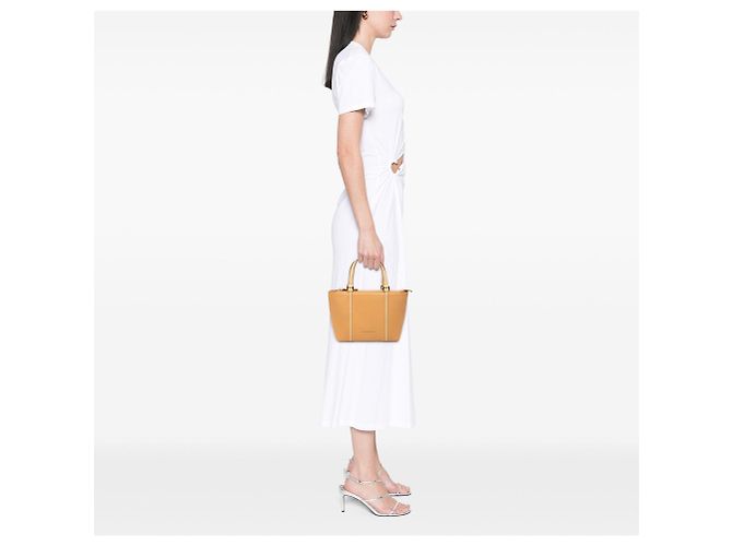 Borsa Tote Burberry in pelle marrone - vista 6