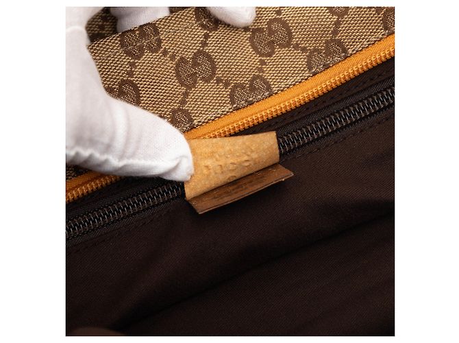 Tote Gucci GG Canvas Web Beige - vista 7