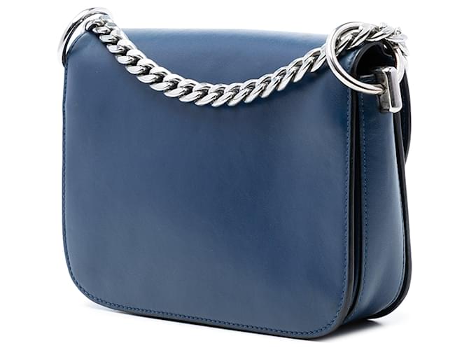 Borsa a tracolla Prada Arcade in vitello Glace blu - vista 2