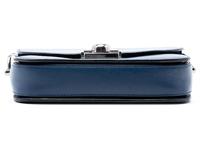 Borsa a tracolla Prada Arcade in vitello Glace blu - vista 3