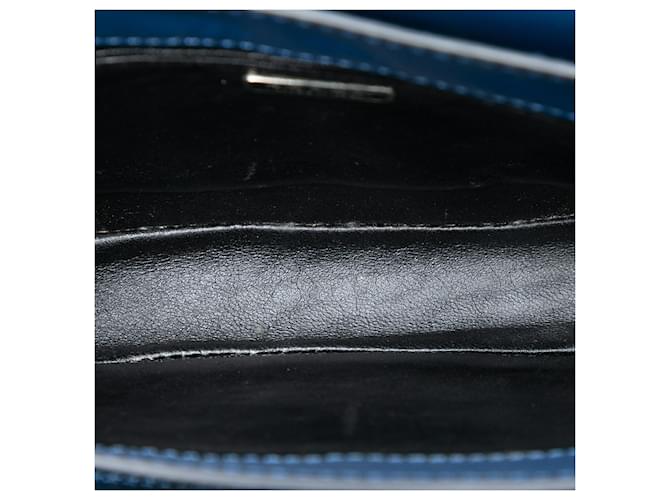 Borsa a tracolla Prada Arcade in vitello Glace blu - vista 4