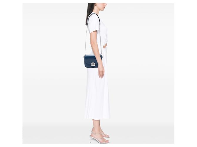 Borsa a tracolla Prada Arcade in vitello Glace blu - vista 6