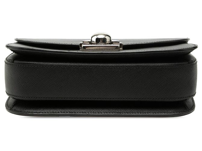 Borsa Satchel Prada Saffiano Lux Arcade Nera Nero - vista 3