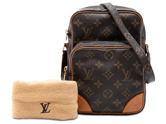 Borsa a tracolla Louis Vuitton Monogram Amazone Marrone - vista 8
