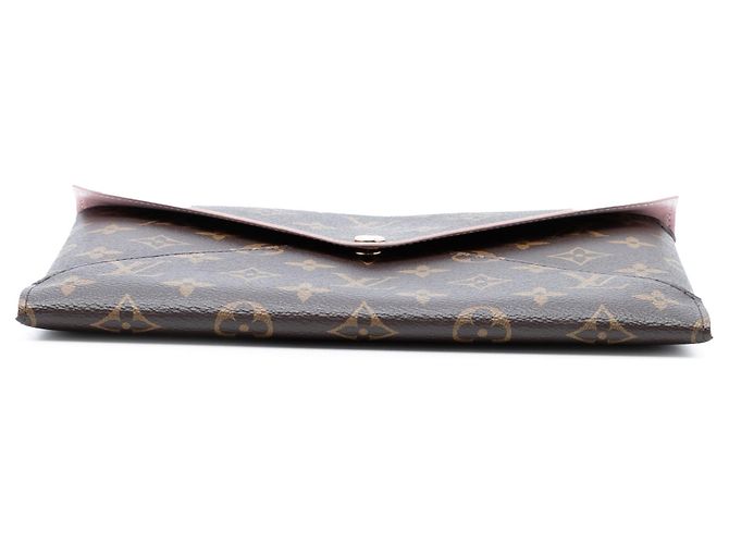 Clutch Louis Vuitton Monogram Pochette Kirigami GM marrone - vista 3