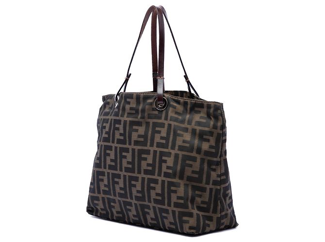 Borsa Tote Fendi Zucca Canvas marrone - vista 2
